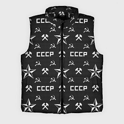 Мужской жилет СССР Звезды Серп и Молот, цвет: 3D-черный