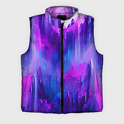 Мужской жилет Purple splashes, цвет: 3D-светло-серый