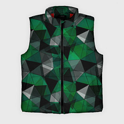 Мужской жилет Зеленый, серый и черный геометрический, цвет: 3D-красный