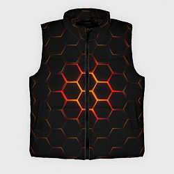 Мужской жилет Раскалённые соты - текстура