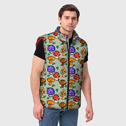 Мужской жилет Грибы Стардью, цвет: 3D-красный — фото 2