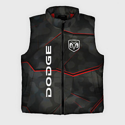 Мужской жилет Dodge абстракция спорт, цвет: 3D-красный