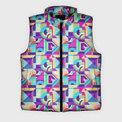 Мужской жилет Геометрия абстрактный паттерн, цвет: 3D-черный
