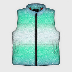 Мужской жилет Абстрактная волна градиентный паттерн, цвет: 3D-красный