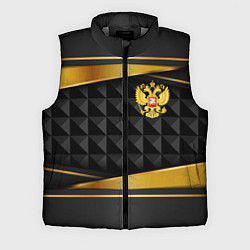 Мужской жилет Gold & black - Russia, цвет: 3D-светло-серый