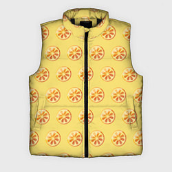 Мужской жилет Апельсин Паттерн - Желтая версия, цвет: 3D-черный