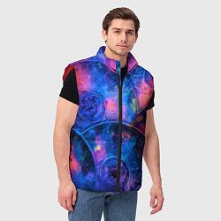 Мужской жилет Композиция из дисков, цвет: 3D-красный — фото 2