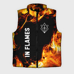 Мужской жилет In Flames и пылающий огонь, цвет: 3D-черный