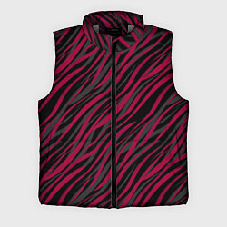 Мужской жилет Модный полосатый красно- черный узор Зебра