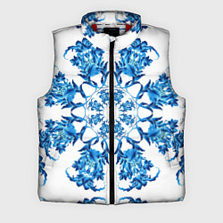 Мужской жилет Гжель синий цветок