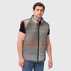 Мужской жилет Прямоугольная масса пластин, цвет: 3D-красный — фото 2