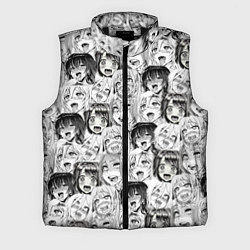 Мужской жилет Разные девушки Ахегао, цвет: 3D-черный