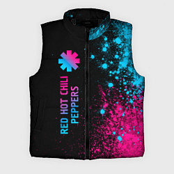 Мужской жилет Red Hot Chili Peppers - neon gradient: по-вертикал, цвет: 3D-черный