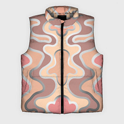 Мужской жилет Цветные полосы графика, цвет: 3D-светло-серый