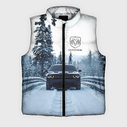Мужской жилет Dodge in winter forest, цвет: 3D-светло-серый