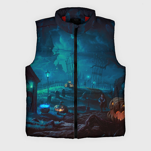 Мужской жилет Волшебная ночь / 3D-Красный – фото 1