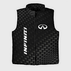 Мужской жилет Infiniti карбоновый фон, цвет: 3D-черный
