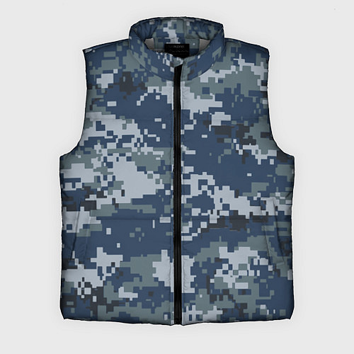 Мужской жилет Камуфляж Росгвардия цифра / 3D-Светло-серый – фото 1
