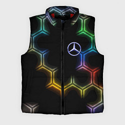 Мужской жилет Mercedes - neon pattern
