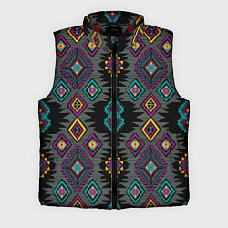Мужской жилет Орнамент ацтеков - текстура, цвет: 3D-красный