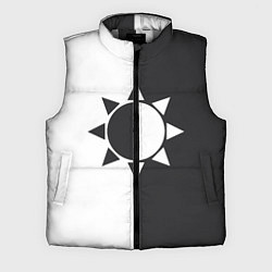 Мужской жилет Черно-белое солнце, цвет: 3D-светло-серый