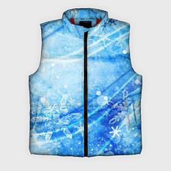 Мужской жилет Новогодний иней, цвет: 3D-красный