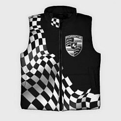 Мужской жилет Porsche racing flag, цвет: 3D-черный