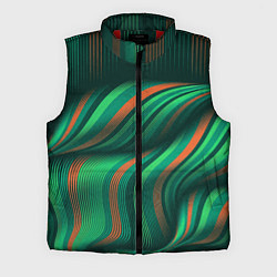 Мужской жилет Абстрактные объёмные полосы, цвет: 3D-красный