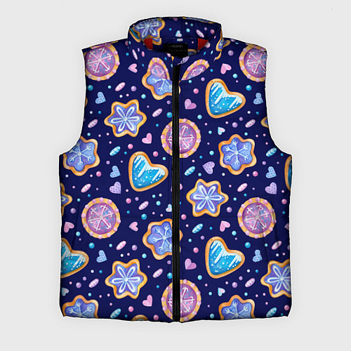 Мужской жилет Новогоднее печение / 3D-Красный – фото 1