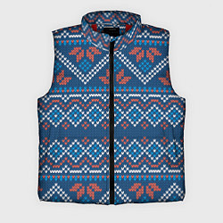 Мужской жилет Зимний вязанный стиль, цвет: 3D-красный