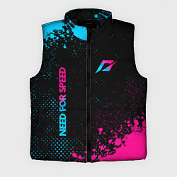 Мужской жилет Need for Speed - neon gradient: надпись, символ