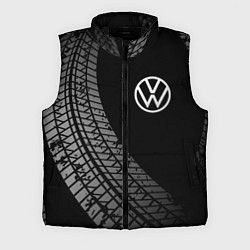 Мужской жилет Volkswagen tire tracks, цвет: 3D-черный