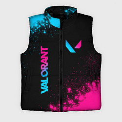 Мужской жилет Valorant - neon gradient: надпись, символ