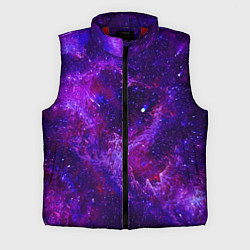 Мужской жилет Неоновый космос и звезды, цвет: 3D-красный