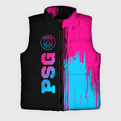 Мужской жилет PSG - neon gradient: по-вертикали, цвет: 3D-черный