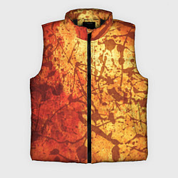 Мужской жилет Текстура - Orange in dark splashes, цвет: 3D-черный