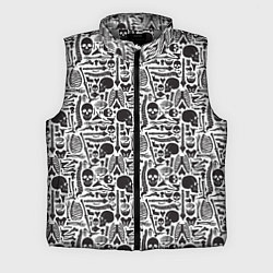 Мужской жилет Части скелета, цвет: 3D-светло-серый