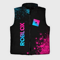 Мужской жилет Roblox - neon gradient: надпись, символ, цвет: 3D-черный