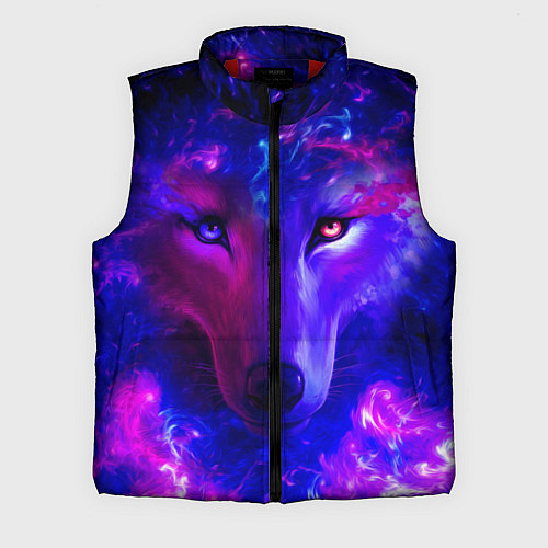 Мужской жилет Волшебный звездный волк / 3D-Красный – фото 1