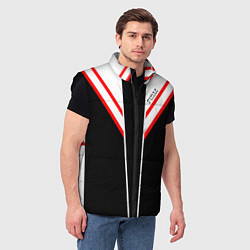 Мужской жилет FIRM черная с белым углом, цвет: 3D-черный — фото 2