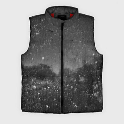 Мужской жилет Абстрактная тьма и следы белой краски, цвет: 3D-красный