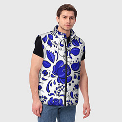 Мужской жилет Гжель, цвет: 3D-черный — фото 2