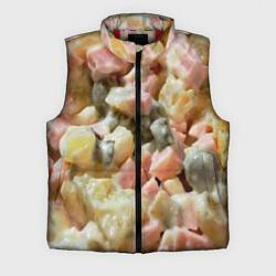 Мужской жилет Салат оливье, цвет: 3D-красный