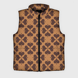 Мужской жилет Четырехлистный клевер бежевый, цвет: 3D-черный