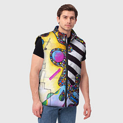 Мужской жилет Василий Кандинский Абстрактная композиция, цвет: 3D-черный — фото 2
