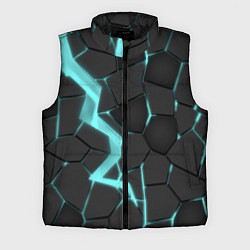 Мужской жилет Голубой неон, цвет: 3D-черный