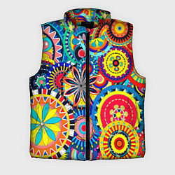 Мужской жилет Психоделика калейдоскоп, цвет: 3D-красный