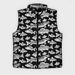 Мужской жилет Городской паттерн о рыбалке