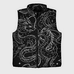 Мужской жилет Дракон - унесенные призраками: тату на черном