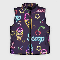 Мужской жилет Неоновые надписи sweet scoop